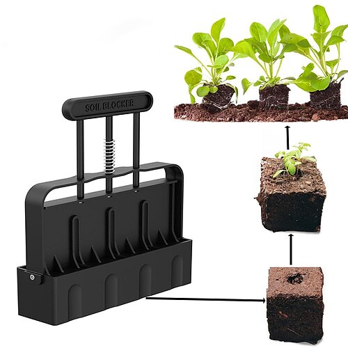 Macchina per la produzione di blocchi di terreno per piante, strumento manuale per blocchi di terreno per forniture da giardino per piantine di serre
Macchina per la produzione di blocchi di terreno per piante, strumento manuale per blocchi di terreno per forniture da giardino per piantine di serre