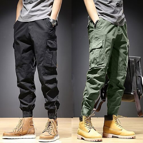 Men's Cargo Pants Cargo Trousers Joggers Trousers 6 Pocket Plain Comfort Wearable Casual Daily Holiday Sports Fashion Black Army Green
Men's Cargo Pants Cargo Trousers Joggers Trousers 6 Pocket Plain Comfort Wearable Casual Daily Holiday Sports Fashion Black Army Green