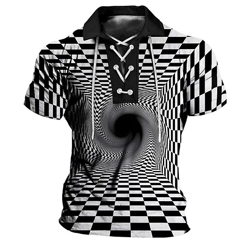 Herre POLO Trøje Golftrøje 3D Print Abstrakt Grafiske tryk Aftæpning Sort Blå udendørs Gade Kortærmet Snørelukning Trykt mønster Tøj Sport Mode Gade Designer
Herre POLO Trøje Golftrøje 3D Print Abstrakt Grafiske tryk Aftæpning Sort Blå udendørs Gade Kortærmet Snørelukning Trykt mønster Tøj Sport Mode Gade Designer