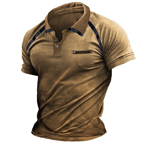 Per uomo POLO Camicia da golf Golf Informale Per eventi Bavero Classico Manica corta Di tendenza Essenziale Liscio Pulsante Tasche Estate Standard Marrone POLO
Per uomo POLO Camicia da golf Golf Informale Per eventi Bavero Classico Manica corta Di tendenza Essenziale Liscio Pulsante Tasche Estate Standard Marrone POLO
