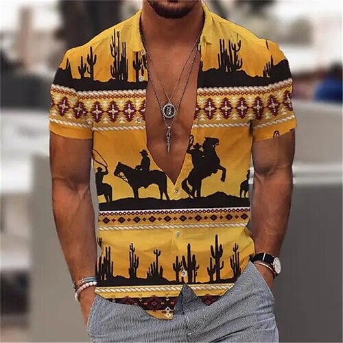 Men's Shirt Vintage Hawaiian Shirts Horse Graphic Prints Vintage Turndown Yellow Outdoor Street Short Sleeves Print Clothing Apparel Fashion Streetwear Designer Casual
Men's Shirt Vintage Hawaiian Shirts Horse Graphic Prints Vintage Turndown Yellow Outdoor Street Short Sleeves Print Clothing Apparel Fashion Streetwear Designer Casual