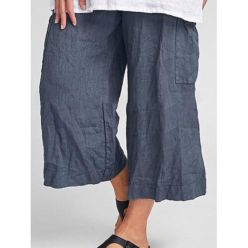 Dame Store størrelser lounge Bukser Ren farge Mote Fritid Myk Hjem Daglig Seng Polyester Pustende Kort bukse Shorts Lomme Sommer Vår Mørkeblå
Dame Store størrelser lounge Bukser Ren farge Mote Fritid Myk Hjem Daglig Seng Polyester Pustende Kort bukse Shorts Lomme Sommer Vår Mørkeblå