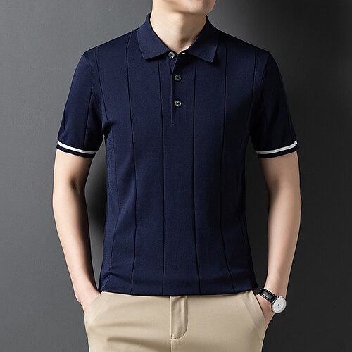 Per uomo polo in maglia Informale Per eventi Bavero Bottoni Manica corta Di tendenza Moderno Liscio Pulsante Estate Nero Bianco Blu polo in maglia
Per uomo polo in maglia Informale Per eventi Bavero Bottoni Manica corta Di tendenza Moderno Liscio Pulsante Estate Nero Bianco Blu polo in maglia