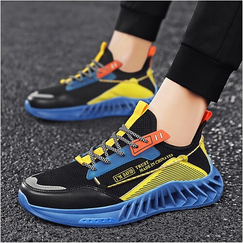 Per uomo Scarpe da ginnastica Scarpe Flyknit Informale Giornaliero Footing Tessitura volante Traspirante Blu Arancione Verde Color Block Estate Primavera
Per uomo Scarpe da ginnastica Scarpe Flyknit Informale Giornaliero Footing Tessitura volante Traspirante Blu Arancione Verde Color Block Estate Primavera