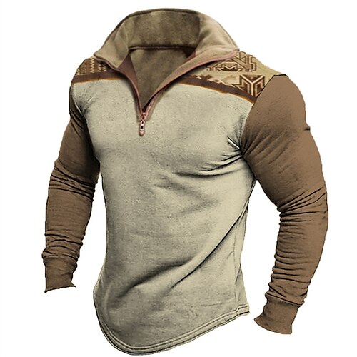 Per uomo POLO Camicia da golf Golf Informale Per eventi Bavero Chiusura lampo quarto Manica lunga Di tendenza Essenziale Color Block Chiusura lampo quarto Estate Standard Marrone POLO
Per uomo POLO Camicia da golf Golf Informale Per eventi Bavero Chiusura lampo quarto Manica lunga Di tendenza Essenziale Color Block Chiusura lampo quarto Estate Standard Marrone POLO