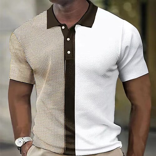 Herre Button Up Poloer Lapel Polo POLO T-skjorte Golf skjorte Stripet Grafiske trykk Geometri Aftæpning Blå Grønn Kakifarget Grå utendørs Gate Kort Erme Trykt mønster Klær Sport Mote Gatemote Designer
Herre Button Up Poloer Lapel Polo POLO T-skjorte Golf skjorte Stripet Grafiske trykk Geometri Aftæpning Blå Grønn Kakifarget Grå utendørs Gate Kort Erme Trykt mønster Klær Sport Mote Gatemote Designer