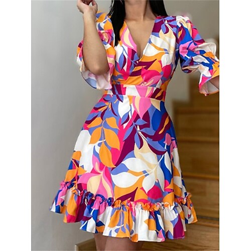 Dame Festkjole Solkjole Peplum kjoler Midikjole Blå Kortermet Blad Drapering Sommer Vår V-hals Mote Bryllupsgjest Feriereise Høst kjole 2023 S M L XL 2XL 3XL
Dame Festkjole Solkjole Peplum kjoler Midikjole Blå Kortermet Blad Drapering Sommer Vår V-hals Mote Bryllupsgjest Feriereise Høst kjole 2023 S M L XL 2XL 3XL