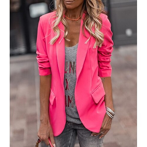 Per donna Giacca Ufficio Da tutti i giorni Da mare Primavera Autunno Standard Cappotto Standard Tenere al caldo Antivento Traspirante Moda Moderno Da cerimonia Giacca Manica lunga Tinta unica Con
Per donna Giacca Ufficio Da tutti i giorni Da mare Primavera Autunno Standard Cappotto Standard Tenere al caldo Antivento Traspirante Moda Moderno Da cerimonia Giacca Manica lunga Tinta unica Con