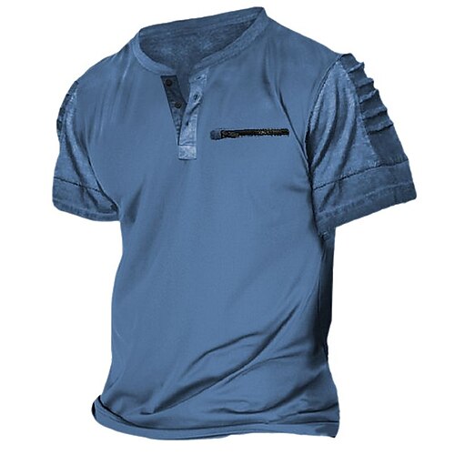 Herre T-shirt Henley-skjorte Tee Top Vanlig Henley Gade Ferierejse Kort Ærme Tøj Mode Designer Basale
Herre T-shirt Henley-skjorte Tee Top Vanlig Henley Gade Ferierejse Kort Ærme Tøj Mode Designer Basale