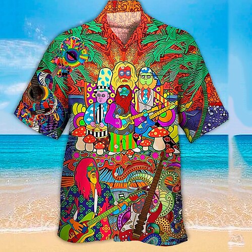 Homens Camisa Social Camisa havaiana Música Hippie Águia Guitarra Bandeira americana colar cubano Azul Marinha Azul Verde Ao ar livre Casual Manga Curta Imprimir Roupa Esportes Moda Roupa de rua
Homens Camisa Social Camisa havaiana Música Hippie Águia Guitarra Bandeira americana colar cubano Azul Marinha Azul Verde Ao ar livre Casual Manga Curta Imprimir Roupa Esportes Moda Roupa de rua