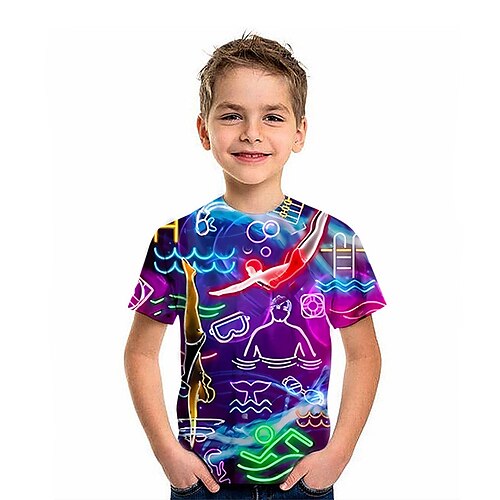 Børn Drenge T-shirt T-shirt Grafisk Kortærmet Crewneck Børne Top udendørs 3D-udskrivning Sport Mode Daglig Sommer Blå 2-13 år
Børn Drenge T-shirt T-shirt Grafisk Kortærmet Crewneck Børne Top udendørs 3D-udskrivning Sport Mode Daglig Sommer Blå 2-13 år