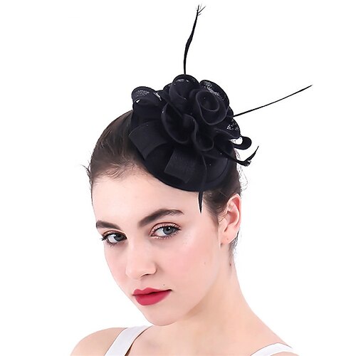 fascinators Imiteret Hør Kentucky Derby Hesterace Retrorød Elegant Med Fjer Blomster Medaljon Hovedbeklædning
fascinators Imiteret Hør Kentucky Derby Hesterace Retrorød Elegant Med Fjer Blomster Medaljon Hovedbeklædning
