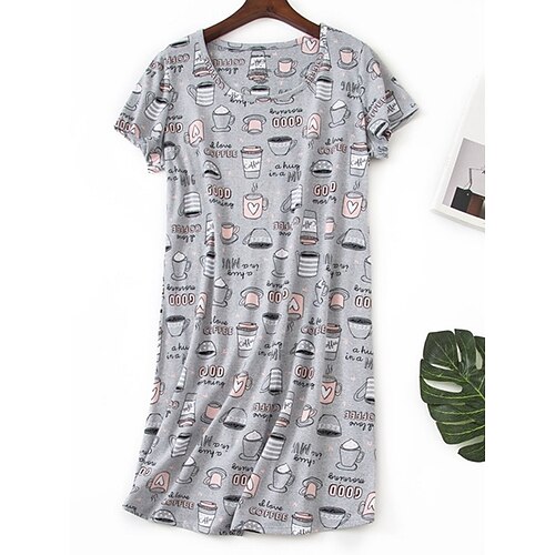 Dame Pyjamas Nattkjole Nattskjorte Kjoler Dyr Bokstaver Fritid Komfort Søt Hjem Gate Daglig Polyester Pustende Crew-hals Kortermet Sommer Vår Gul Rosa
Dame Pyjamas Nattkjole Nattskjorte Kjoler Dyr Bokstaver Fritid Komfort Søt Hjem Gate Daglig Polyester Pustende Crew-hals Kortermet Sommer Vår Gul Rosa