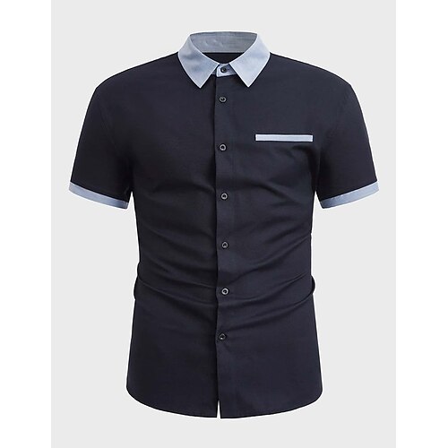 Herre Skjorte Button Up skjorte Sommer skjorte Casual skjorte Sort Kort Ærme Vanlig Knaphul Gade Ferierejse Lomme Tøj Mode Fritid
Herre Skjorte Button Up skjorte Sommer skjorte Casual skjorte Sort Kort Ærme Vanlig Knaphul Gade Ferierejse Lomme Tøj Mode Fritid