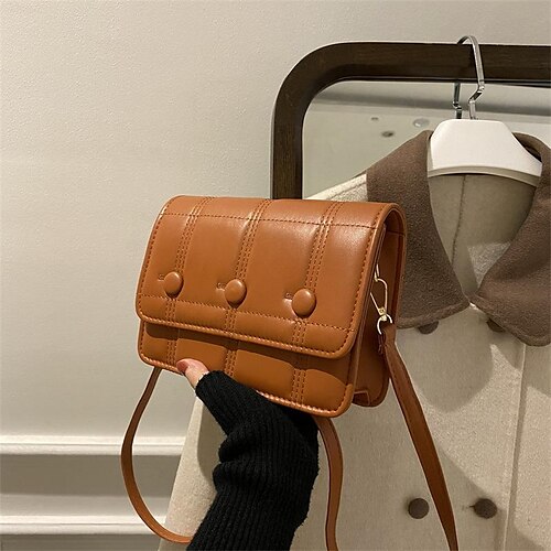 Dame Crossbody taske Skuldertaske PU Læder Kontor Daglig Stor kapacitet Åndbart Holdbar Helfarve Mørkebrun Sort Hvid
Dame Crossbody taske Skuldertaske PU Læder Kontor Daglig Stor kapacitet Åndbart Holdbar Helfarve Mørkebrun Sort Hvid