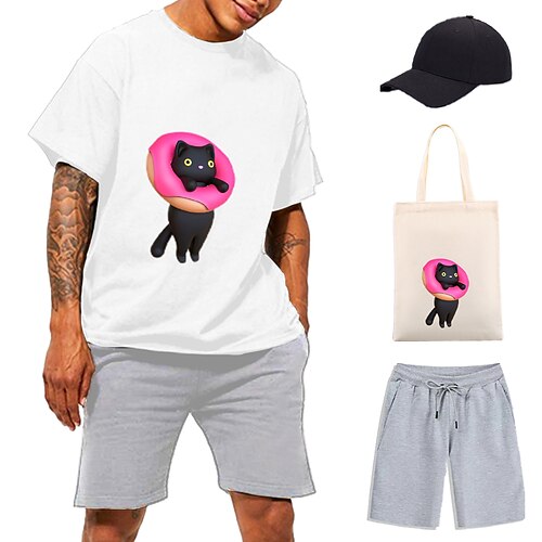 Tier Katze Krapfen T-Shirt-Ärmel Kurze Hosen Baseballmütze Bedruckt Grafik Tasche Unterhose T-shirt Für Herren Damen Unisex Erwachsene Heißprägen 100% Polyester Casual
Tier Katze Krapfen T-Shirt-Ärmel Kurze Hosen Baseballmütze Bedruckt Grafik Tasche Unterhose T-shirt Für Herren Damen Unisex Erwachsene Heißprägen 100% Polyester Casual