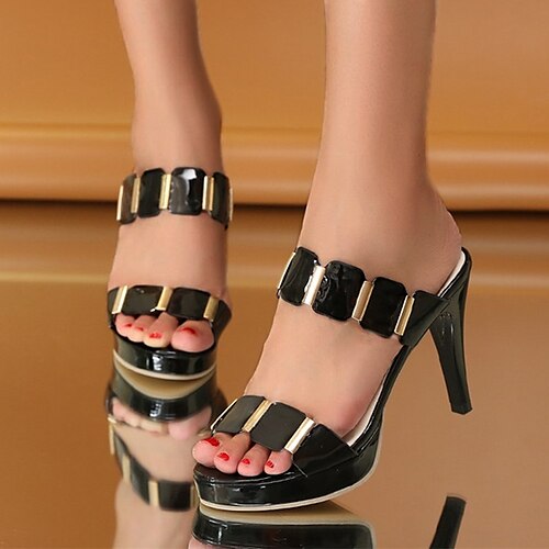 Per donna Pantofole Pantofole da esterno A stiletto Occhio di pernice Sensuale Similpelle Mocassino Nero Bianco
Per donna Pantofole Pantofole da esterno A stiletto Occhio di pernice Sensuale Similpelle Mocassino Nero Bianco