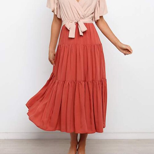 Dame الالتفاف Huske Maksi Bomull Rosa Rød Rose Skjørt Drapering Lang Lengde Fritid / hverdag S M L
Dame الالتفاف Huske Maksi Bomull Rosa Rød Rose Skjørt Drapering Lang Lengde Fritid / hverdag S M L
