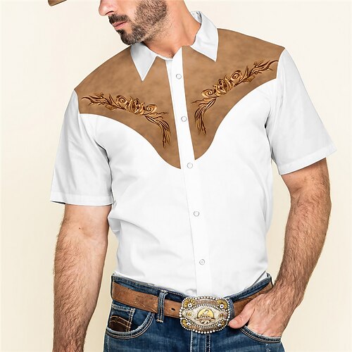Homens Camisa Social camisa ocidental Floral Estampas Abstratas Aberto para a Lateral Amarelo Cinzento Ao ar livre Rua Manga Curta Imprimir Roupa Moda Roupa de rua Designer Casual
Homens Camisa Social camisa ocidental Floral Estampas Abstratas Aberto para a Lateral Amarelo Cinzento Ao ar livre Rua Manga Curta Imprimir Roupa Moda Roupa de rua Designer Casual