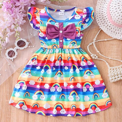 Bambino Da ragazza Vestito Arcobaleno Nube Abito linea A 60-70 cm Vestito Esterno Girocollo Senza maniche Giornaliero Vestito 3-7 anni Estate Multicolore
Bambino Da ragazza Vestito Arcobaleno Nube Abito linea A 60-70 cm Vestito Esterno Girocollo Senza maniche Giornaliero Vestito 3-7 anni Estate Multicolore