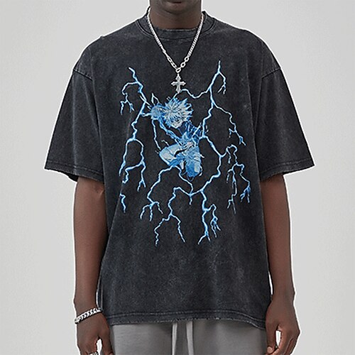 Killua Zoldyck T-Shirt-Ärmel Übergroßes Acid Washed T-Shirt Bedruckt Grafik T-shirt Für Herren Damen Unisex Erwachsene Heißprägen 100% Baumwolle Casual
Killua Zoldyck T-Shirt-Ärmel Übergroßes Acid Washed T-Shirt Bedruckt Grafik T-shirt Für Herren Damen Unisex Erwachsene Heißprägen 100% Baumwolle Casual