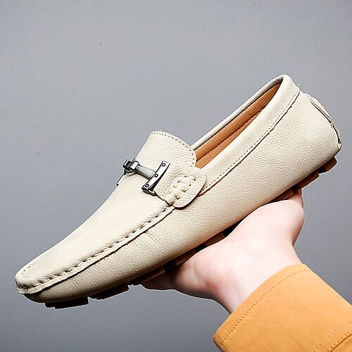Herre Kondisko Tøfler & Slip-ons Mokasin Komfort Sko Klassiske loafers Forretning Afslappet Daglig Disco dans Trænings- og cross-træningssko Gang Nappalæder Svinelæder Åndbart Lysebrun Sort Beige
Herre Kondisko Tøfler & Slip-ons Mokasin Komfort Sko Klassiske loafers Forretning Afslappet Daglig Disco dans Trænings- og cross-træningssko Gang Nappalæder Svinelæder Åndbart Lysebrun Sort Beige