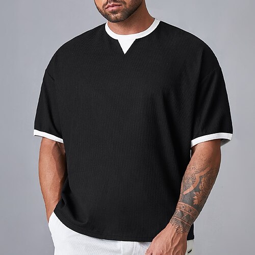 Per uomo maglietta Color Block Girocollo Da mare Per uscire Maniche corte Abbigliamento Di tendenza Essenziale Informale
Per uomo maglietta Color Block Girocollo Da mare Per uscire Maniche corte Abbigliamento Di tendenza Essenziale Informale