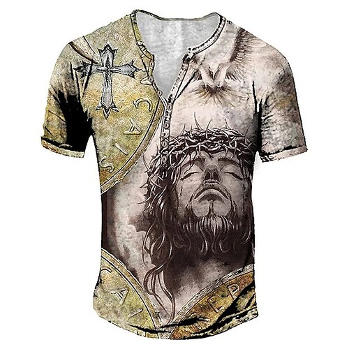 Per uomo Camicia Henley Pop art Fede Henley Abbigliamento Stampa 3D Esterno Giornaliero Manica corta Bottone giù Stampa Di tendenza Originale Comodo
Per uomo Camicia Henley Pop art Fede Henley Abbigliamento Stampa 3D Esterno Giornaliero Manica corta Bottone giù Stampa Di tendenza Originale Comodo