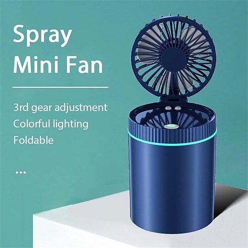 ny spray mist blæser usb mini blæser bærbare genopladelige blæsere desktop høj kvalitet 3-trins med farvet lys
ny spray mist blæser usb mini blæser bærbare genopladelige blæsere desktop høj kvalitet 3-trins med farvet lys