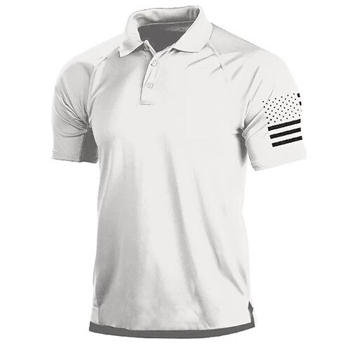 Herre Button Up Poloer Lapel Polo POLO T-skjorte Golf skjorte Grafiske trykk Amerikansk flagg Aftæpning Svart Hvit Rød Blå Grønn utendørs Gate Kort Erme Trykt mønster Klær Sport Mote Designer Fritid
Herre Button Up Poloer Lapel Polo POLO T-skjorte Golf skjorte Grafiske trykk Amerikansk flagg Aftæpning Svart Hvit Rød Blå Grønn utendørs Gate Kort Erme Trykt mønster Klær Sport Mote Designer Fritid