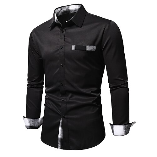 Herre Skjorte Button Up skjorte Sommer skjorte Casual skjorte Sort Langærmet Vanlig Knaphul Daglig Ferierejse Frontlomme Tøj Mode Afslappet Bekvem
Herre Skjorte Button Up skjorte Sommer skjorte Casual skjorte Sort Langærmet Vanlig Knaphul Daglig Ferierejse Frontlomme Tøj Mode Afslappet Bekvem