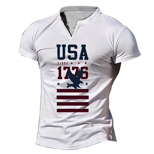 Per uomo maglietta Camicia Henley Magliette grafiche Camicia fresca Stampe astratte Patriotico Bandiera Henley Stampa a caldo Strada Da mare Maniche corte Abbigliamento Originale Essenziale
Per uomo maglietta Camicia Henley Magliette grafiche Camicia fresca Stampe astratte Patriotico Bandiera Henley Stampa a caldo Strada Da mare Maniche corte Abbigliamento Originale Essenziale
