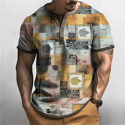 Per uomo Camicia Henley Pop art A quadri A ciuffi Henley Abbigliamento Stampa 3D Esterno Giornaliero Manica corta Bottone giù Stampa Di tendenza Originale Comodo
Per uomo Camicia Henley Pop art A quadri A ciuffi Henley Abbigliamento Stampa 3D Esterno Giornaliero Manica corta Bottone giù Stampa Di tendenza Originale Comodo