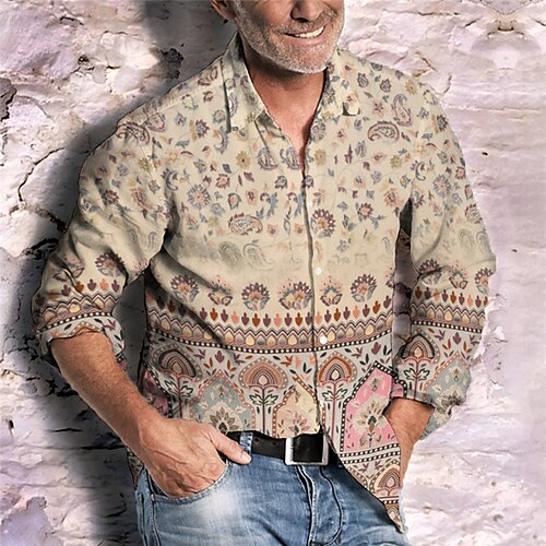 Homens camisa de linho Camisa Social Floral Tribal Estampas Abstratas Vintage Aberto para a Lateral Azul Roxo Verde Cáqui Cinzento Ao ar livre Rua Manga Longa Imprimir Roupa Linho Moda Roupa de rua
Homens camisa de linho Camisa Social Floral Tribal Estampas Abstratas Vintage Aberto para a Lateral Azul Roxo Verde Cáqui Cinzento Ao ar livre Rua Manga Longa Imprimir Roupa Linho Moda Roupa de rua