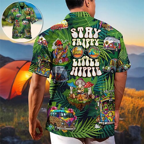 Men's Shirt Summer Hawaiian Shirt Letter Graphic Prints Hippie Cuban Collar Yellow Green Outdoor Casual Short Sleeve Print Clothing Apparel Sports Fashion Streetwear Designer
Men's Shirt Summer Hawaiian Shirt Letter Graphic Prints Hippie Cuban Collar Yellow Green Outdoor Casual Short Sleeve Print Clothing Apparel Sports Fashion Streetwear Designer