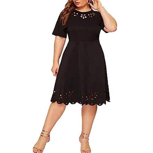 Per donna Plus Size Abito casual Vestito nero Abito linea A Tinta unica Vestito longuette Manica corta Traforato Girocollo Di tendenza Giornaliero Nero Estate Primavera L XL XXL 3XL 4XL
Per donna Plus Size Abito casual Vestito nero Abito linea A Tinta unica Vestito longuette Manica corta Traforato Girocollo Di tendenza Giornaliero Nero Estate Primavera L XL XXL 3XL 4XL