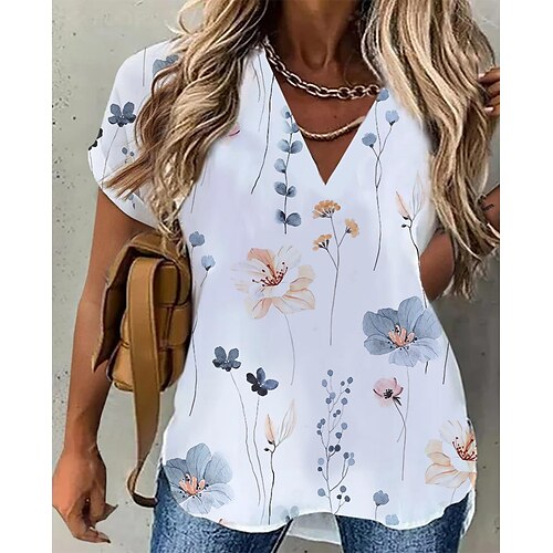 Damen Hemd Bluse Weiß Regenbogen Beige Blumen Löwenzahn Bedruckt Kurzarm Casual Festtage Basic V Ausschnitt Standard Blume S
Damen Hemd Bluse Weiß Regenbogen Beige Blumen Löwenzahn Bedruckt Kurzarm Casual Festtage Basic V Ausschnitt Standard Blume S