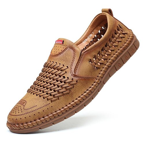 Herre Tøfler & Slip-ons Komfort Sko Loafers i læder Afslappet Strandstil udendørs Daglig Gang Mikrofiber Åndbart Sort Brun Kakifarvet Sommer
Herre Tøfler & Slip-ons Komfort Sko Loafers i læder Afslappet Strandstil udendørs Daglig Gang Mikrofiber Åndbart Sort Brun Kakifarvet Sommer