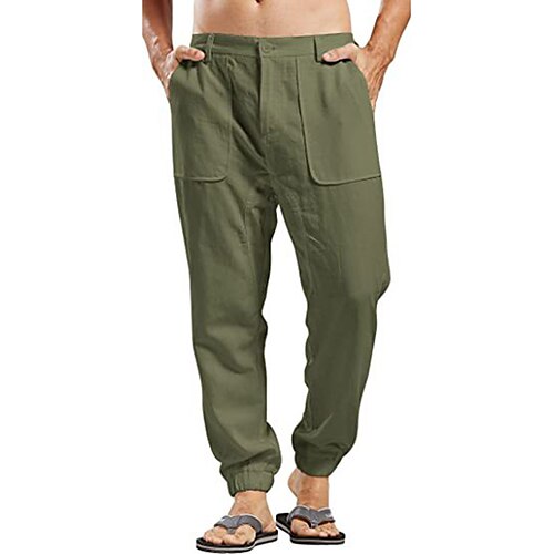 Per uomo Pareggiatore Pantaloni di lino Pantaloni Pantaloni estivi Tasche Liscio Comfort Traspirante Esterno Giornaliero Per uscire Misto cotone e lino Di tendenza Streetwear Nero Bianco
Per uomo Pareggiatore Pantaloni di lino Pantaloni Pantaloni estivi Tasche Liscio Comfort Traspirante Esterno Giornaliero Per uscire Misto cotone e lino Di tendenza Streetwear Nero Bianco