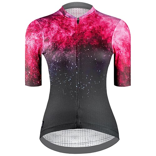 21Grams Women's Cycling Jersey Short Sleeve Bike Top with 3 Rear Pockets Mountain Bike MTB Road Bike Cycling Breathable Moisture Wicking Quick Dry Reflective Strips Pink Gradient Sports Clothing
21Grams Women's Cycling Jersey Short Sleeve Bike Top with 3 Rear Pockets Mountain Bike MTB Road Bike Cycling Breathable Moisture Wicking Quick Dry Reflective Strips Pink Gradient Sports Clothing