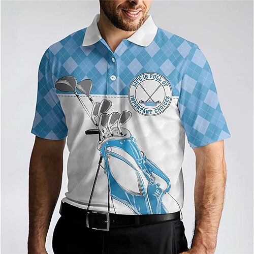 Herre Button Up Poloer Lapel Polo POLO T-skjorte Golf skjorte Bokstaver Pledd / Tern Grafiske trykk Golf Aftæpning Blå utendørs Gate Kort Erme Trykt mønster Klær Sport Mote Gatemote Designer
Herre Button Up Poloer Lapel Polo POLO T-skjorte Golf skjorte Bokstaver Pledd / Tern Grafiske trykk Golf Aftæpning Blå utendørs Gate Kort Erme Trykt mønster Klær Sport Mote Gatemote Designer