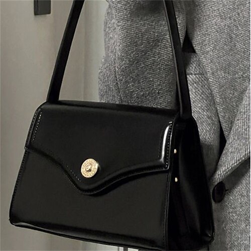 Per donna Borsa a tracolla pelle sintetica Giornaliero Duraturo Tinta unica Nero
Per donna Borsa a tracolla pelle sintetica Giornaliero Duraturo Tinta unica Nero