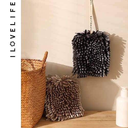 Chenille-Küchenhandtuch zum Aufhängen, saugfähiges, schnell trocknendes Badezimmerhandtuch
Chenille-Küchenhandtuch zum Aufhängen, saugfähiges, schnell trocknendes Badezimmerhandtuch