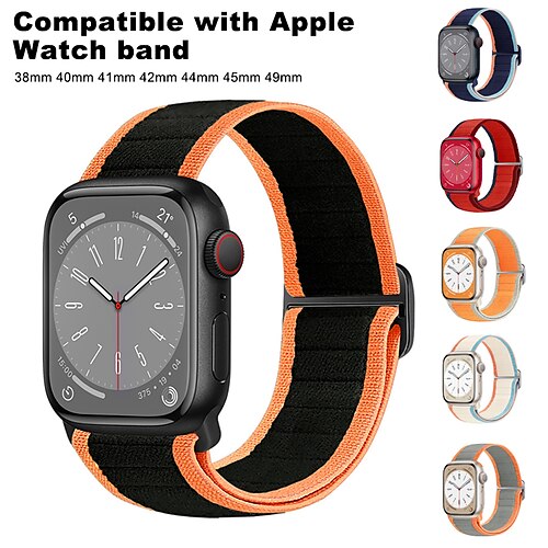 Solo Loop Compatible with Apple Watch band 38mm 40mm 41mm 42mm 44mm 45mm 49mm Adjustable Breathable Nylon Strap Replacement Wristband for iwatch Series Ultra 8 7 6 5 4 3 2 1 SE
Solo Loop Compatible with Apple Watch band 38mm 40mm 41mm 42mm 44mm 45mm 49mm Adjustable Breathable Nylon Strap Replacement Wristband for iwatch Series Ultra 8 7 6 5 4 3 2 1 SE