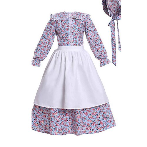 Maid Costume Scarlett O'Hara Floral Elegant Vintage Inspired Medieval Colonial Period Vintage Dress Peasant Dress Dress Masquerade Girls' Kid's Costume Vintage Cosplay Casual Daily Dress Children's
Maid Costume Scarlett O'Hara Floral Elegant Vintage Inspired Medieval Colonial Period Vintage Dress Peasant Dress Dress Masquerade Girls' Kid's Costume Vintage Cosplay Casual Daily Dress Children's