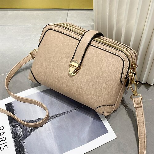 Dame Crossbody taske Skuldertaske PU Læder Daglig Stor kapacitet Vandtæt Holdbar Sort Lyserød Rød
Dame Crossbody taske Skuldertaske PU Læder Daglig Stor kapacitet Vandtæt Holdbar Sort Lyserød Rød