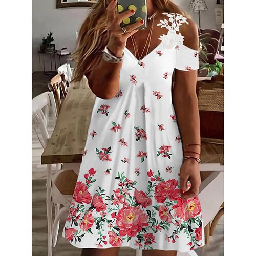 Dame Plusstørrelser Hverdagskjole Blonde kjole Blomstret Midikjole Kortærmet Blonder Patchwork Med stropper Mode udendørs Rød Sommer Forår L XL XXL 3XL 4XL
Dame Plusstørrelser Hverdagskjole Blonde kjole Blomstret Midikjole Kortærmet Blonder Patchwork Med stropper Mode udendørs Rød Sommer Forår L XL XXL 3XL 4XL