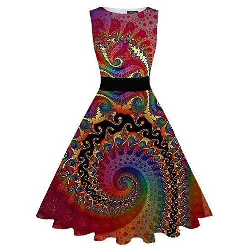 Dame Retro Rød 1950-tallet Vintage kjole Midikjole Daglig Stevnemøte Rynket Trykt mønster Blomstret Crew-hals Ermeløs Tynn Sommer Vår 2023 Gul Rød S M L XL
Dame Retro Rød 1950-tallet Vintage kjole Midikjole Daglig Stevnemøte Rynket Trykt mønster Blomstret Crew-hals Ermeløs Tynn Sommer Vår 2023 Gul Rød S M L XL
