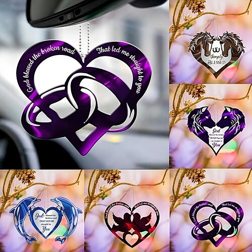 1 ciondolo in acrilico per San Valentino, decorazioni sospese per accessori per auto da giardino, patio, soggiorno al coperto
1 ciondolo in acrilico per San Valentino, decorazioni sospese per accessori per auto da giardino, patio, soggiorno al coperto
