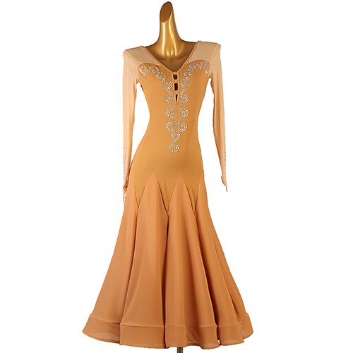 Ballroom-dans Kjole Krystall / Rhinestone Dame Ytelse Trening Langermet Spandex
Ballroom-dans Kjole Krystall / Rhinestone Dame Ytelse Trening Langermet Spandex